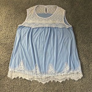 Light Blue XL blouse